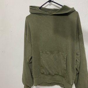MNML Olive Green Double Layer Hoodie Size S